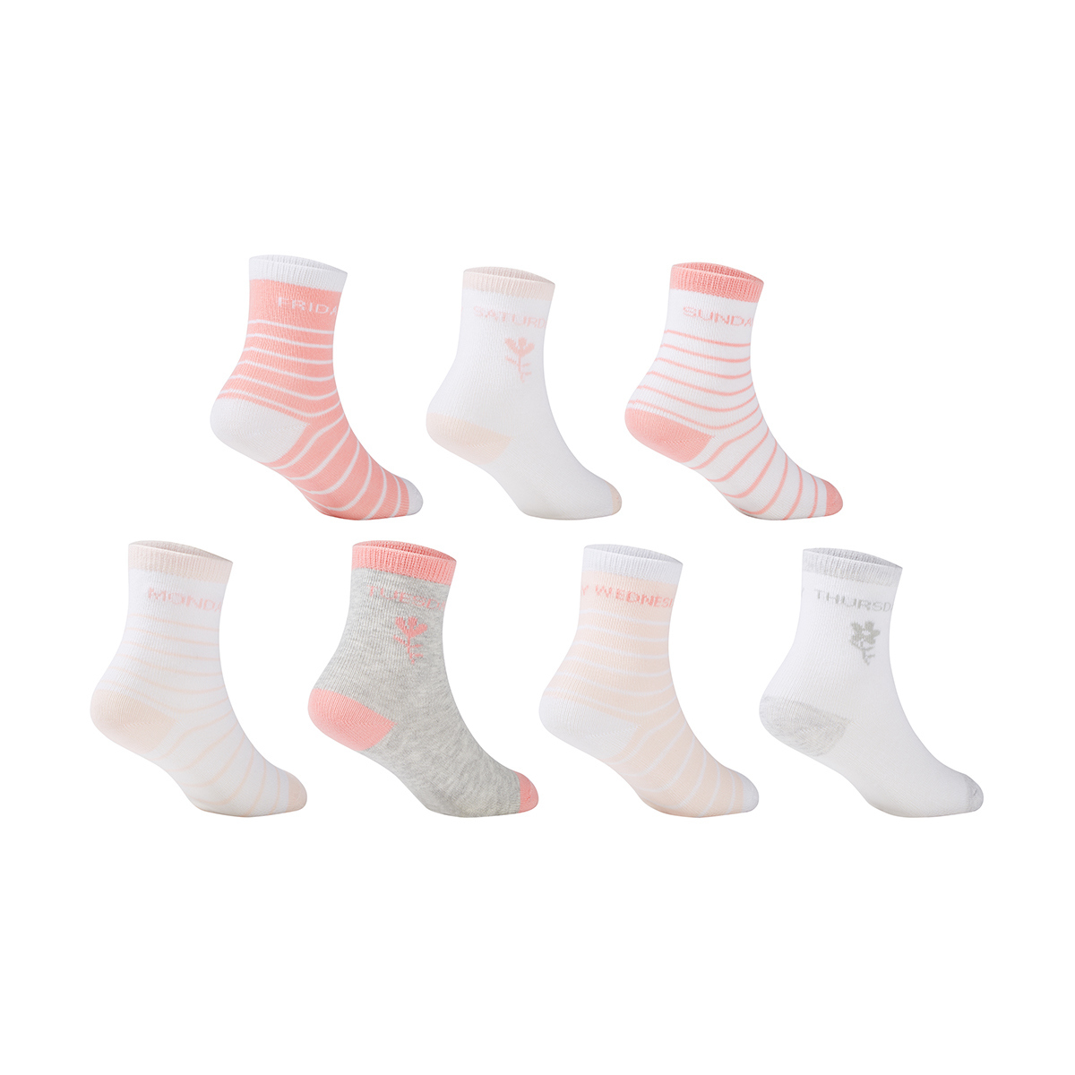 7 Pack Infant Crew Socks Kmart