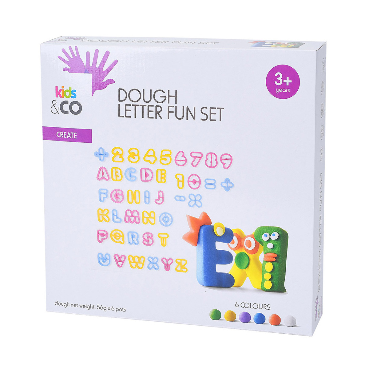 Creative playing dough letter set kmart