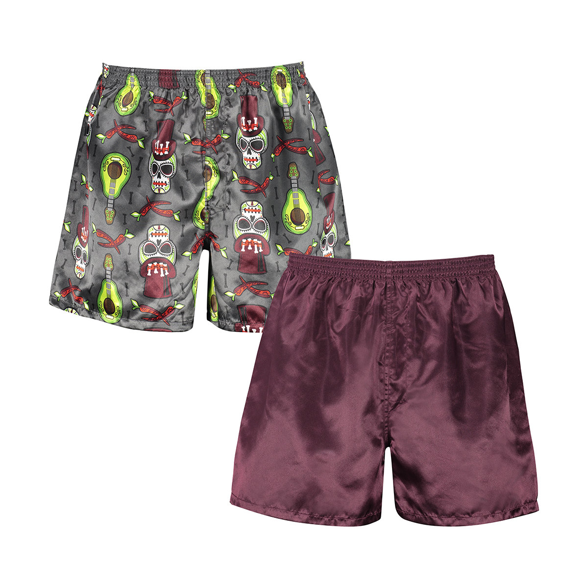 2 Pack Satin Boxers Kmart