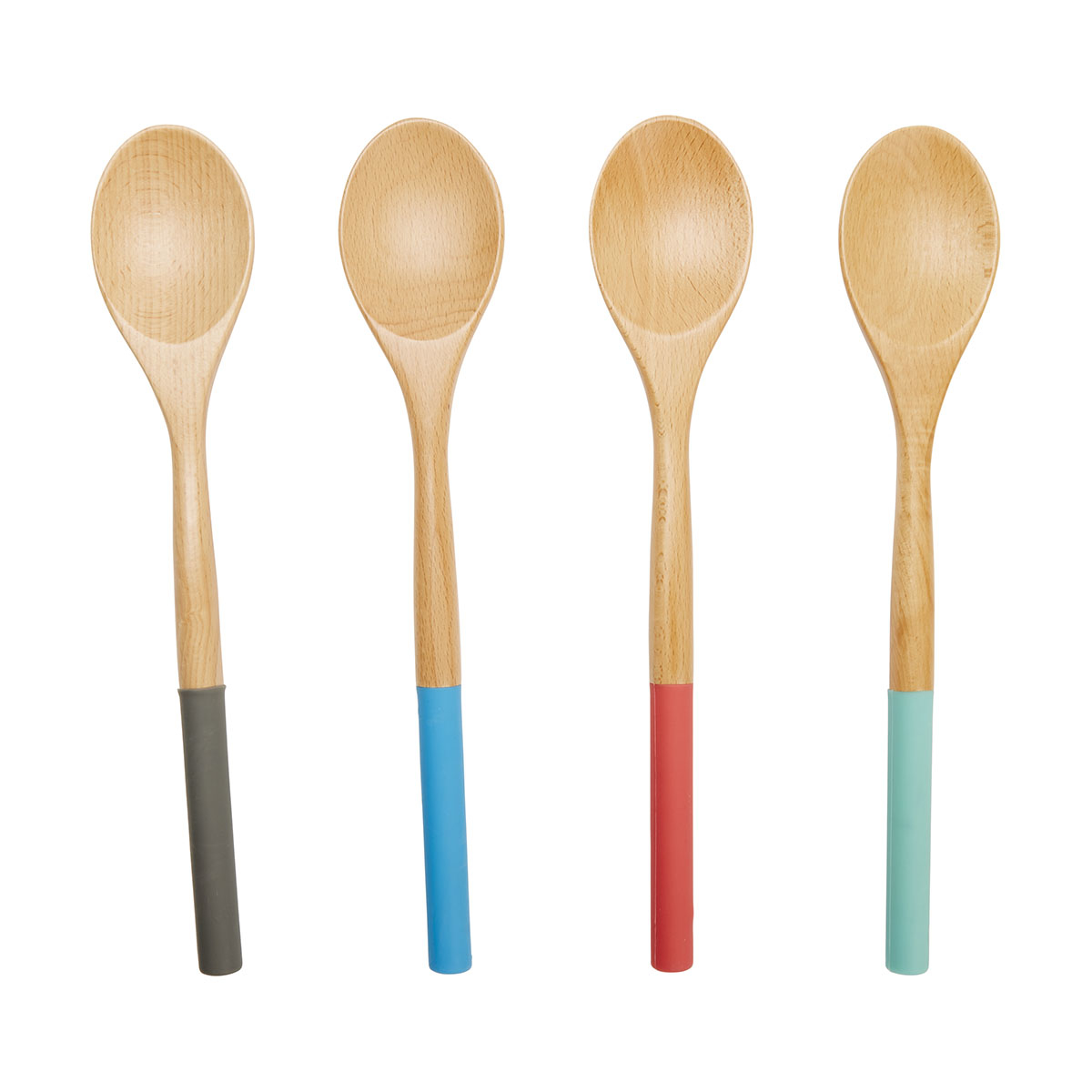 Silicone Wooden Spoon - Assorted | Kmart