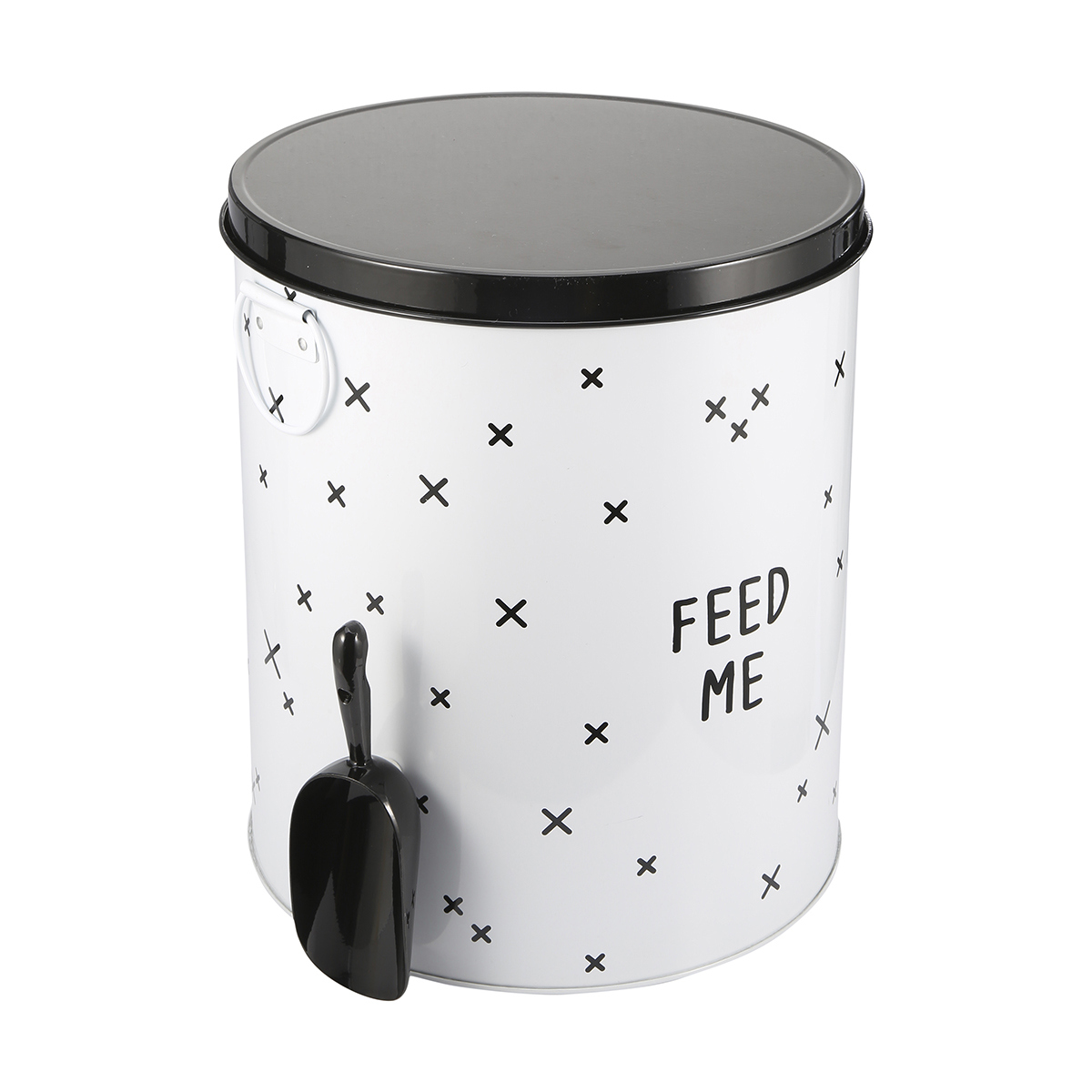 Pet Food Storage Tin 19l Kmart Pet Food Storage Tin 19l Hover Over Image To Zoom