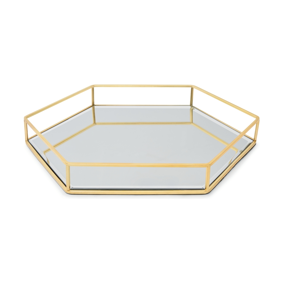 Hexagon Mirror Tray Kmart
