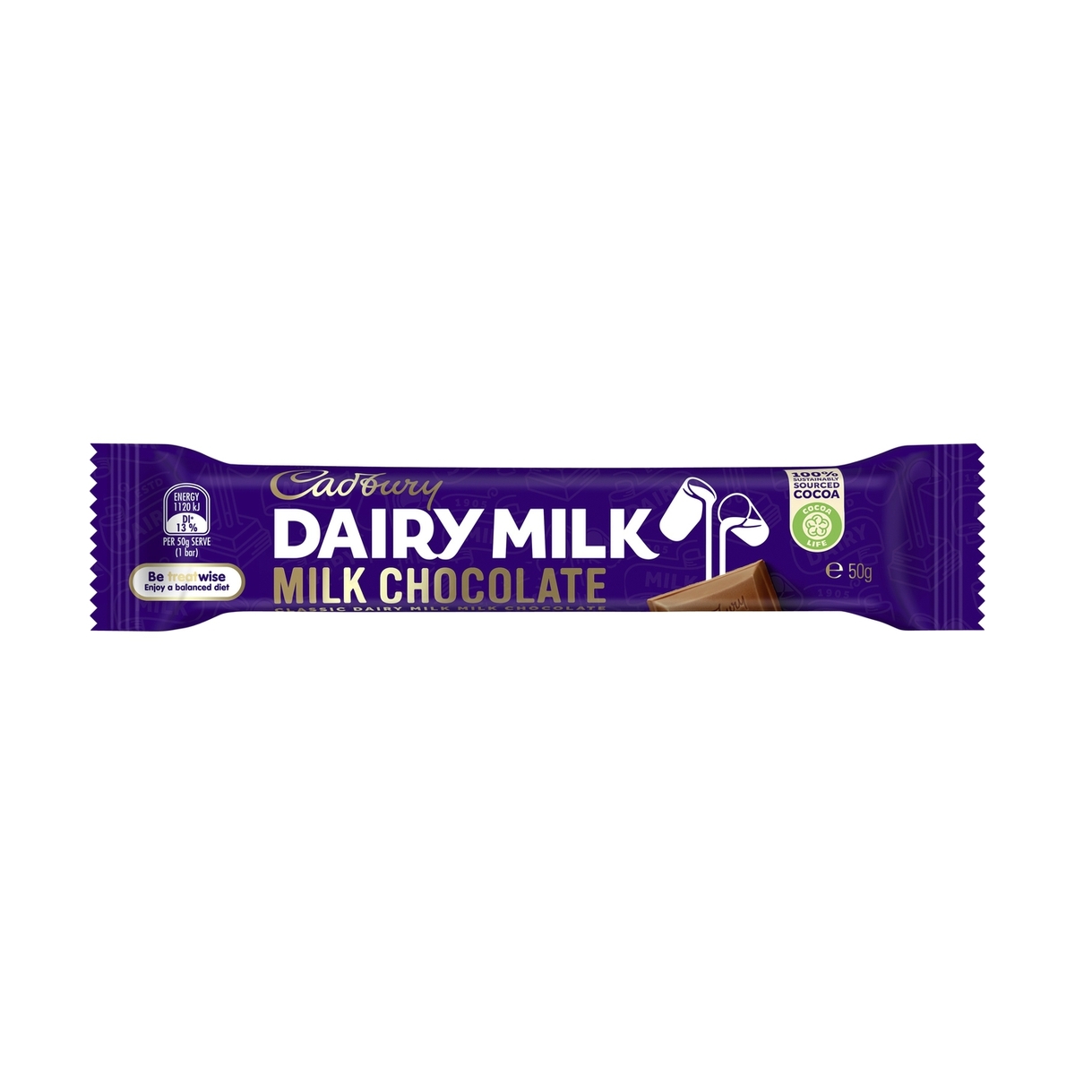 Cadbury Dairy Milk Chocolate Bar 50g Kmart