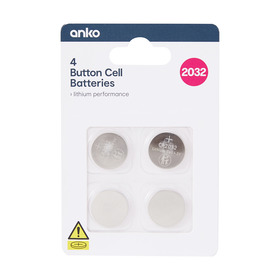 Button Cell Alkaline Batteries Lr44 Set Of 4 Kmart