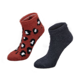 ladies black fluffy socks