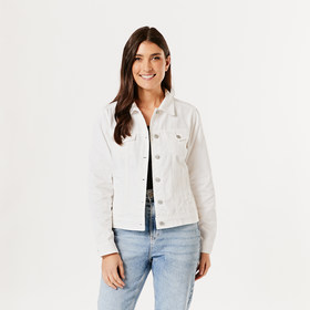 kmart white denim jacket