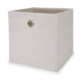 white canvas storage cubes