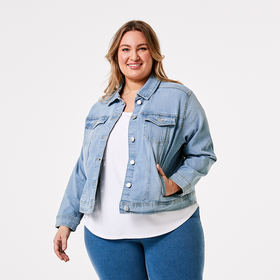 kmart white denim jacket