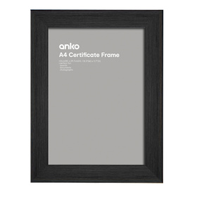 certificate frame a4 black kmart white certificate frame