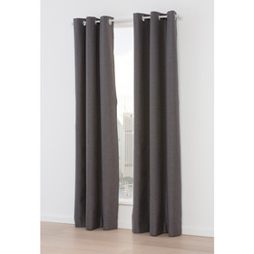Charcoal Paris Eyelet Curtain Kmart