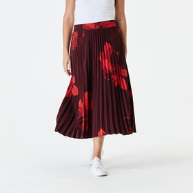 floral midi skirt and top