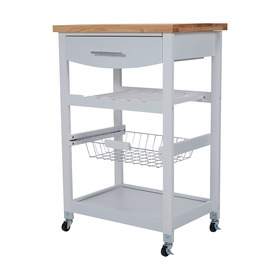 microwave cart with storage target