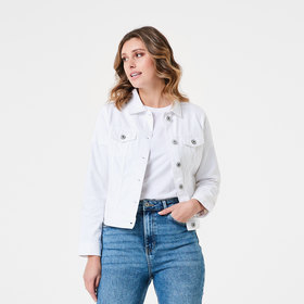 kmart white denim jacket