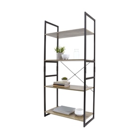 industrial 4 tier bookshelf