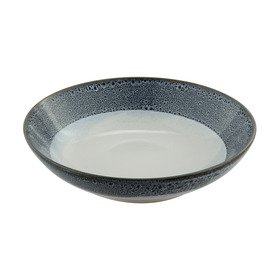 White Granite Tableware Bars blue reactive large bowl