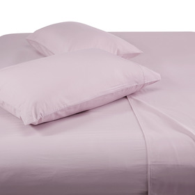 Danny Textiles 400 Thread Count EXTRA DEEP Fitted Bed Sheet Set With Matching PillowCases 100% Egyptian Cotton Double Lilac 