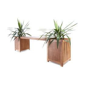 Timber Planter Bench Kmart